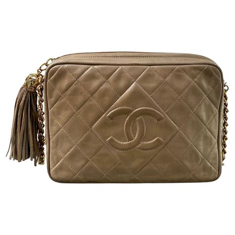 beige chanel 19 bag|Chanel vintage camera bag beige.